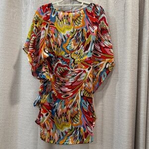 NWT Bleu by Rod Beattie Break The Mold Caftan Cover Up Size Small